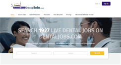 Desktop Screenshot of dentaljobs.com