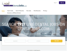 Tablet Screenshot of dentaljobs.com